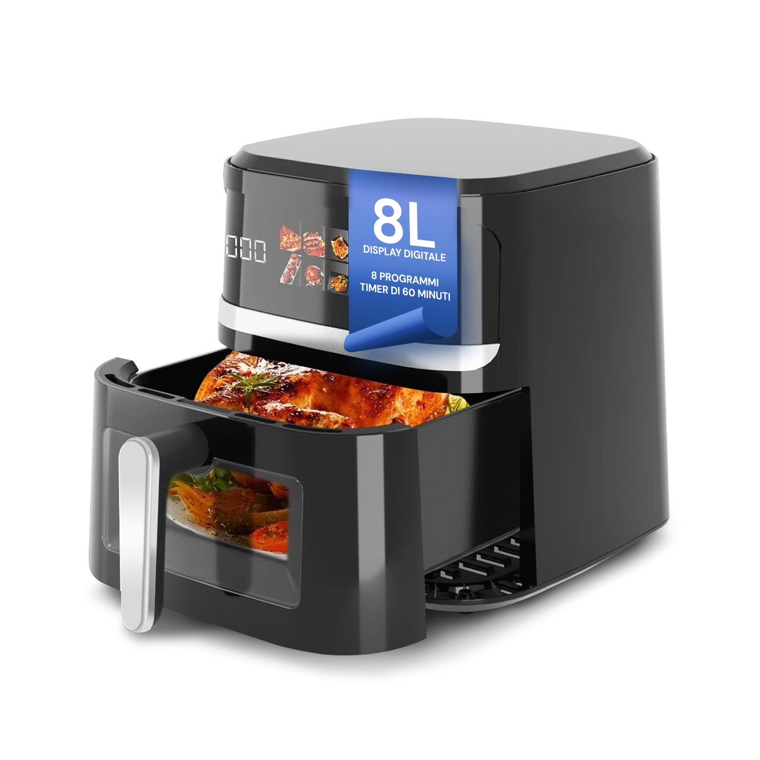 Friggitrice Aria 8L 1350W | 8 Programmi, Timer e Display Digitale Avilia Home Friggitrice Aria 8L 1350W | 8 Programmi, Timer e Display Digitale Avilia Home