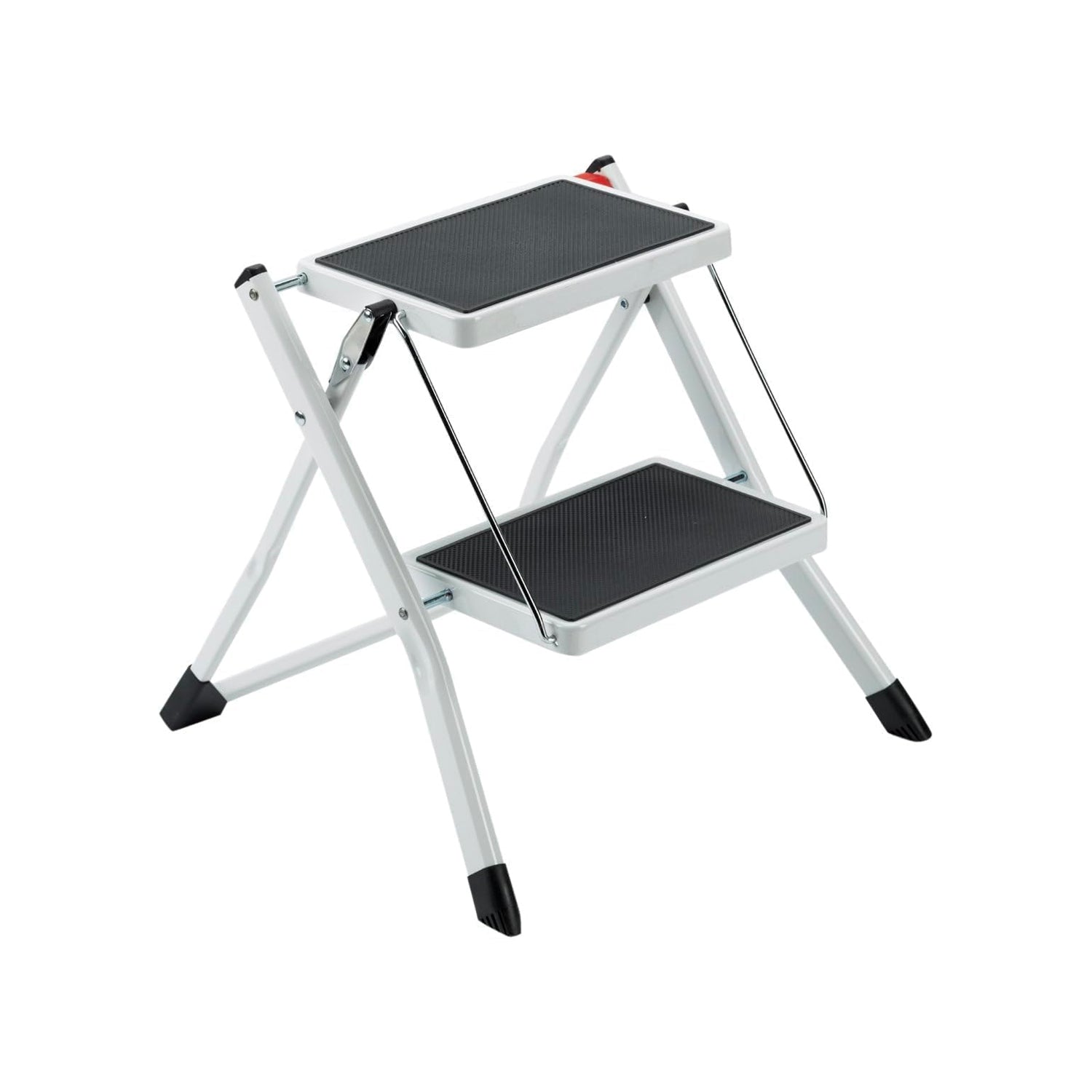 Scaletta Pieghevole 2 Gradini GIANTEX - In Legno Di Abete, Portapiante E Sgabello, Carico 250kg - Foto 12