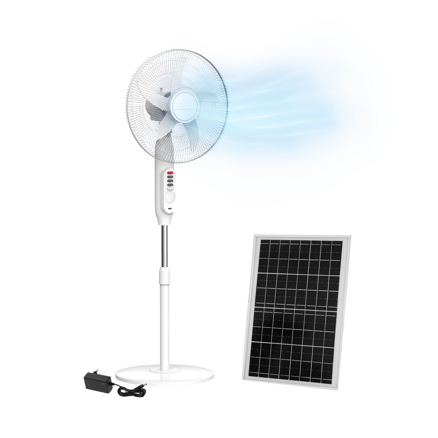 Ventilatore Solare 12 W A Doppia Ventola DC Per Serre, Pollai E Capannoni