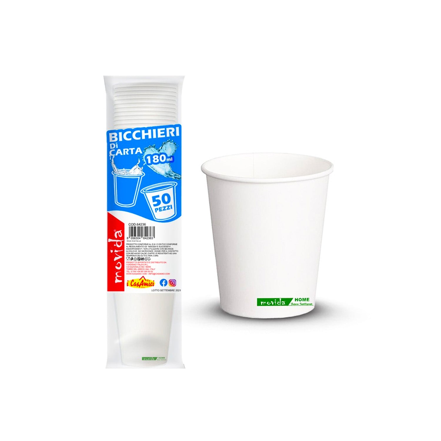 500 Bicchierini In Carta Da Caffè 65ml PubCUP Bicchieri Ecologici Biodegradabili Monouso Piccoli - Foto 1