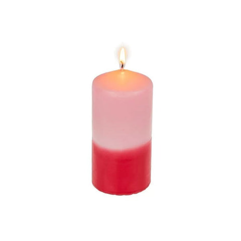 immagine-1-oem-candela-cilindrica-bicolore-sfumata-12cm-rosabordeaux-ean-4029811464951