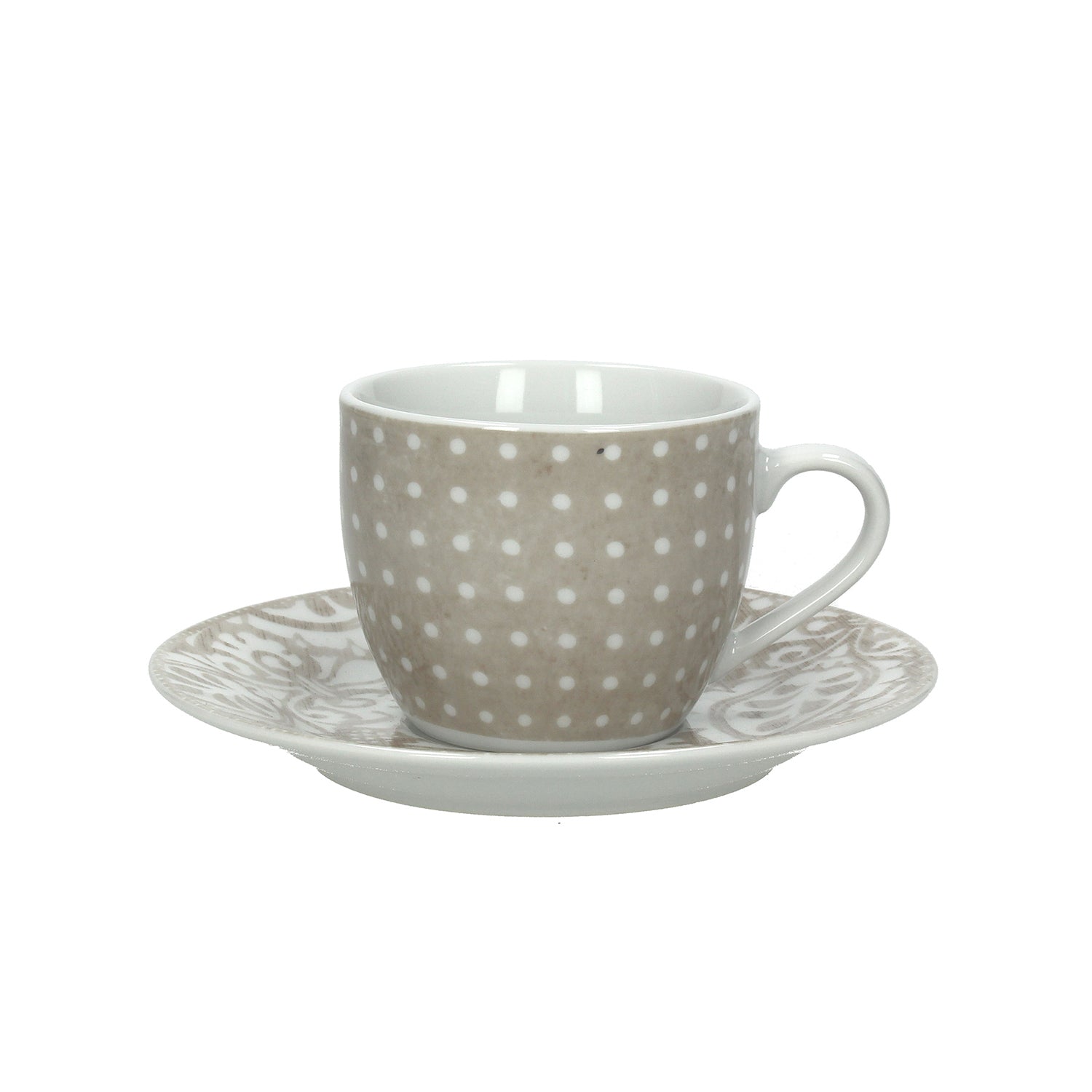 Set 6 Tazzine Caffè Tognana Iris Con Piatto - New Bone China, Design Multicolore, Lavabile - Foto 8