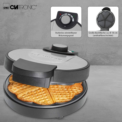 immagine-3-clatronic-piastra-per-waffle-maker-1000w-ean-4006160616811