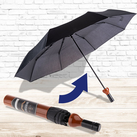 immagine-3-oem-ombrello-da-pioggia-tascabile-a-forma-di-bottiglia-di-whisky-ean-4029811463602