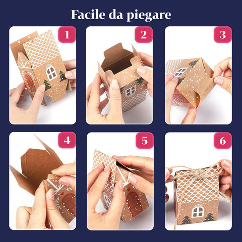 Calendari dell’Avvento – Versione Albero con Cassetti o Casette con Sticker