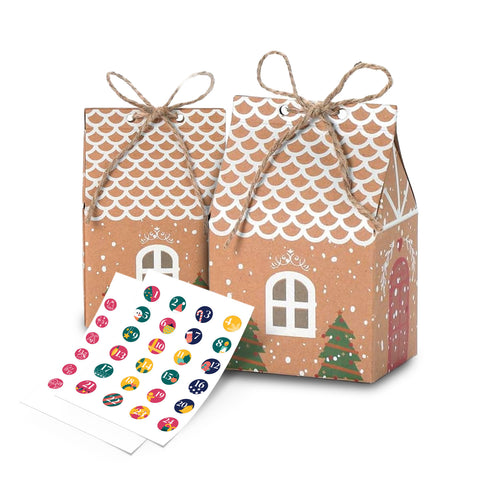 Calendari dell’Avvento – Versione Albero con Cassetti o Casette con Sticker