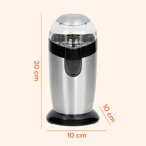 Macina Caffè Elettrico Inox con Lama in Acciaio e Grado di Macinatura Regolabile