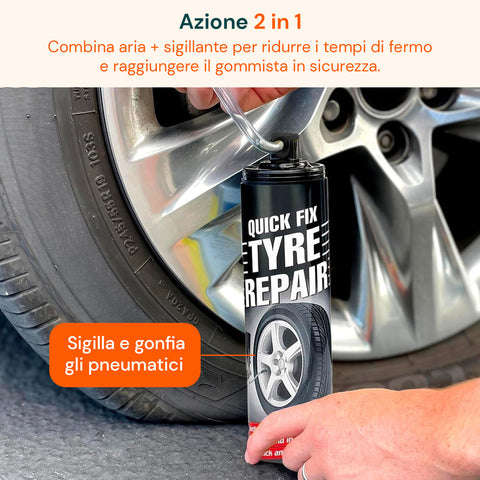 Spray Ripara Pneumatici Rapido 300ml – Sigilla Forature in Pochi Secondi
