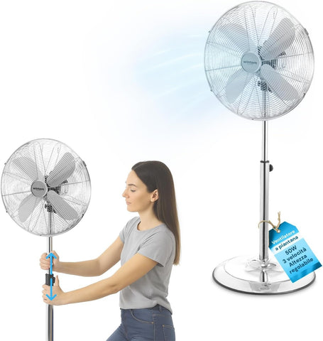 TROTEC Ventilatore A Piantana TVE 16, 3 Diversi Livelli Di Velocità - Foto 12