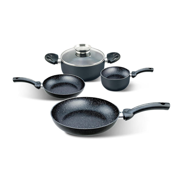 Set 5 Padelle Antiaderenti Induzione Con Coperchio Dosaroma - Foto 7