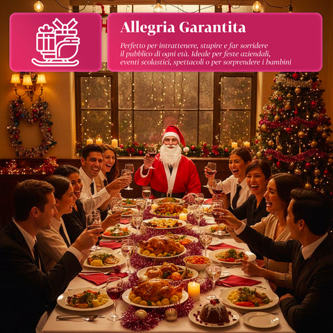 Costume di Babbo Natale Completo – Cappello, Barba, Giacca e Pantaloni