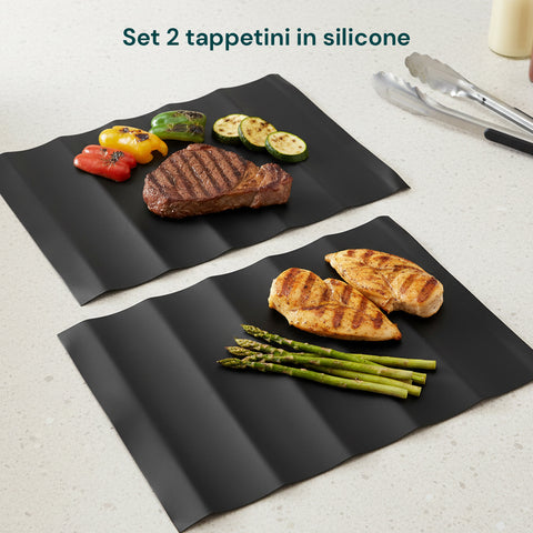 Tappetini Antiaderenti Per Barbecue Set da 2