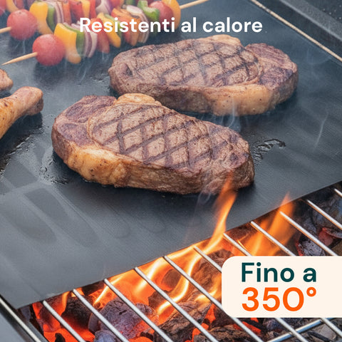 Tappetini Antiaderenti Per Barbecue Set da 2