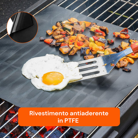 Tappetini Antiaderenti Per Barbecue Set da 2