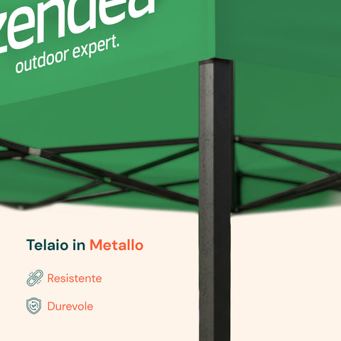 Gazebo Richiudibile 3x3 m Impermeabile con Borsa e Pesi Inclusi
