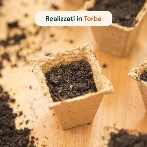 Vasetti in Torba Biodegradabili per Semina e Trapianto – Set 120 Pezzi