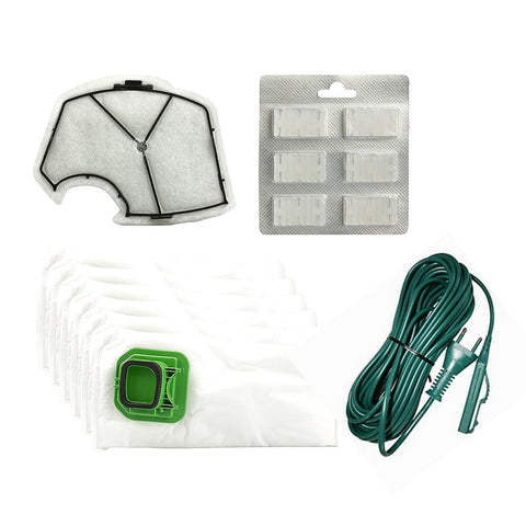 Kit Ricambi VK140 – Sacchetti, Filtri, Profumatori, Cavo 7m