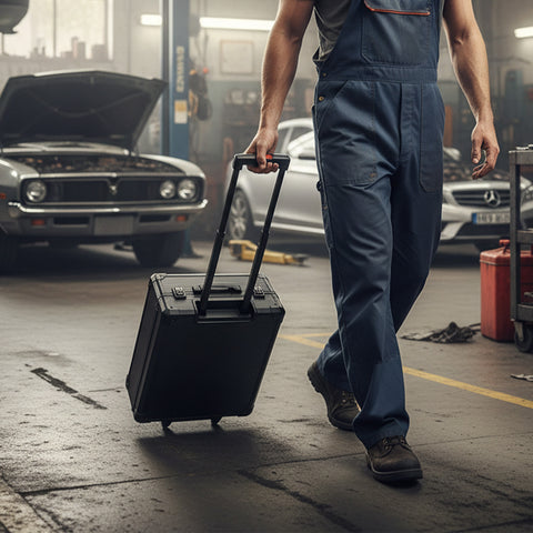 Set Utensili Professionale da 699 Pezzi in Valigetta Trolley – CraftyCart Nero