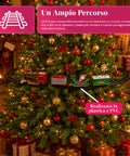 Trenino Elettrico Natalizio Animato Con Luci E Suoni per Albero di Natale