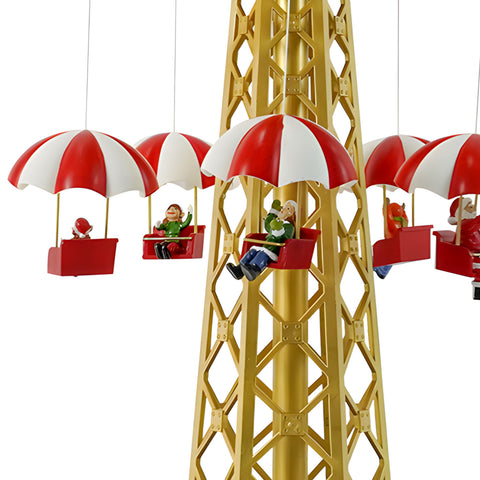 Giostra Natalizia Animata Con Musica E Luci Led