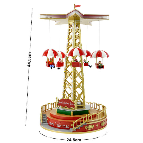 Giostra Natalizia Animata Con Musica E Luci Led