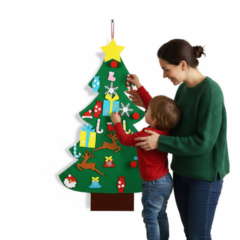 Albero di Natale in Feltro per Bambini – 26 Giochi Inclusi, Facile e Divertente