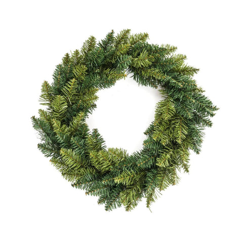 Ghirlanda Natalizia Verde Ø40 cm – Struttura Densa con Finitura Naturale