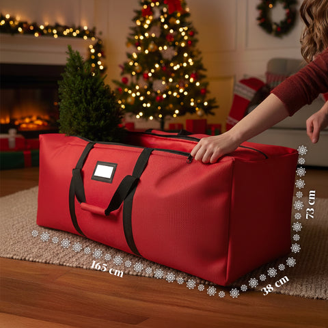 Borsa Contenitore per Albero di Natale con Ruote in Tessuto Impermeabile