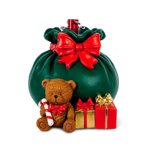 Base per albero di Natale decorativa, 10 soggetti, in ferro e magnesio, aggancio universale, alberi fino a 210 cm, 2 modelli con luci LED