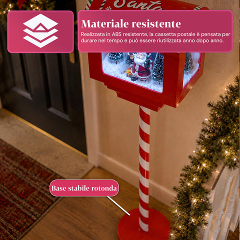 Lampione di Natale con Neve Soffiata, Musica e Luci LED – 4 Varianti