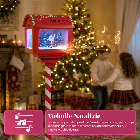 Lampione di Natale con Neve Soffiata, Musica e Luci LED – 4 Varianti