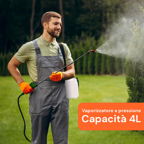 Vaporizzatore A Pressione Con Lancia E Tubo In Pvc 4000ml