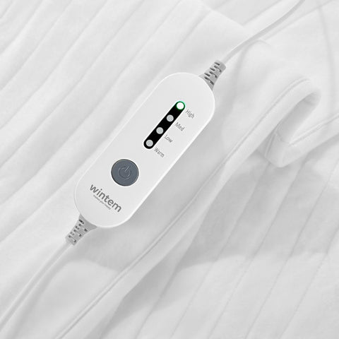 Coperta Termica Elettrica Coprimaterasso Lavabile con RIscaldamento Rapido e 4 Temperature