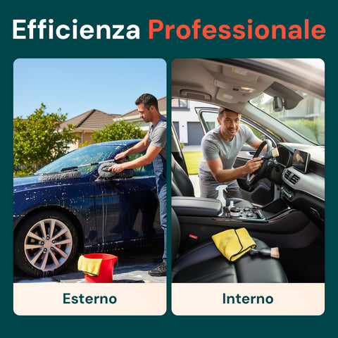 Kit Pulizia Completo 5 Pezzi – Spazzola, Pennelli e Panno in Microfibra