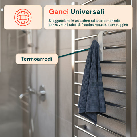 Ganci Multiuso in Plastica Resistente per Casa e Ufficio – Set da 10