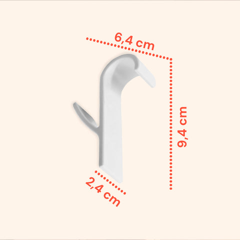 Ganci Multiuso in Plastica Resistente per Casa e Ufficio – Set da 10