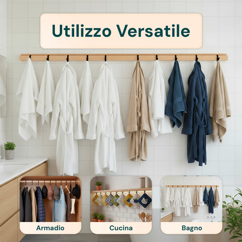 Ganci Multiuso in Plastica Resistente per Casa e Ufficio – Set da 10