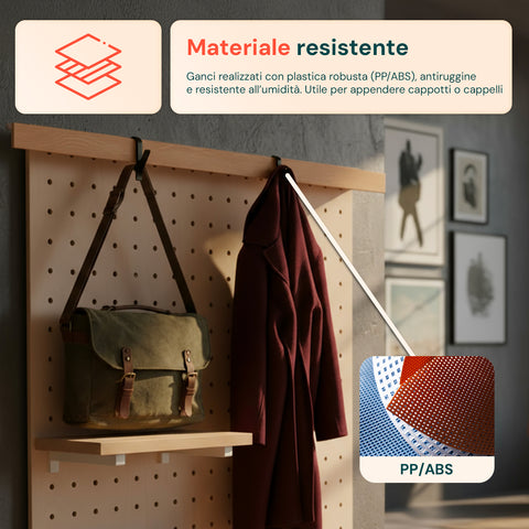 Ganci Multiuso in Plastica Resistente per Casa e Ufficio – Set da 10