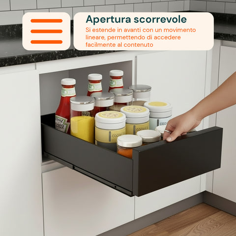 Organizer Estraibile Salvaspazio – Contenitore Scorrevole Multiuso