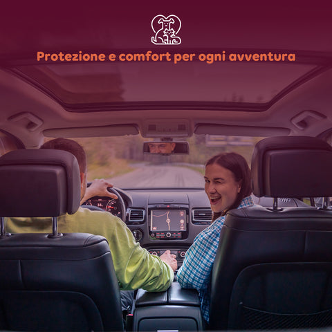 Seggiolino Auto per Cani Piccoli 39x39 H28cm Robusto con Gancio di Sicurezza