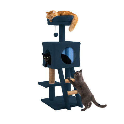 Tiragraffi per Gatti 92 cm con Cuccia, Scala e Giochi