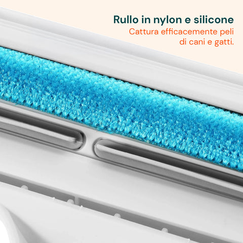 Rullo Leva Peli per Animali con Contenitore Svuotabile