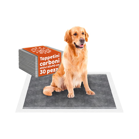 Tappetini Igienici al Carbone Attivo 60×90 – Set 30-180 Pezzi con Adesivi e Anti-Odore