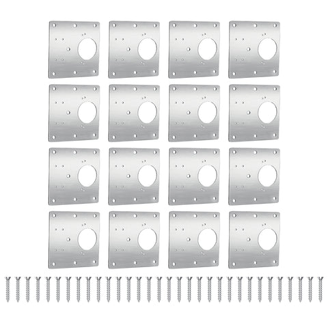 Set 16 Staffe 64 Viti in Acciaio Inox – Riparazione Cerniere e Mobili