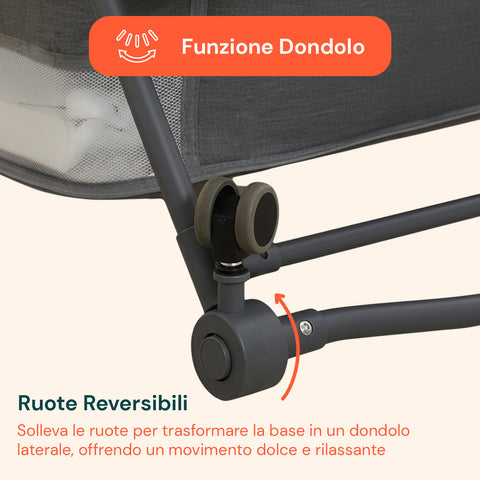 Culla Pieghevole Multifunzionale per Neonato – Portatile e Sicura