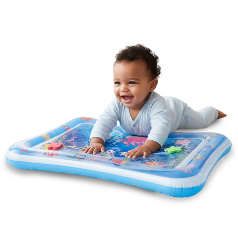 Materassino Acqua Sensoriale Baby con 6 Giochi Galleggianti in PVC