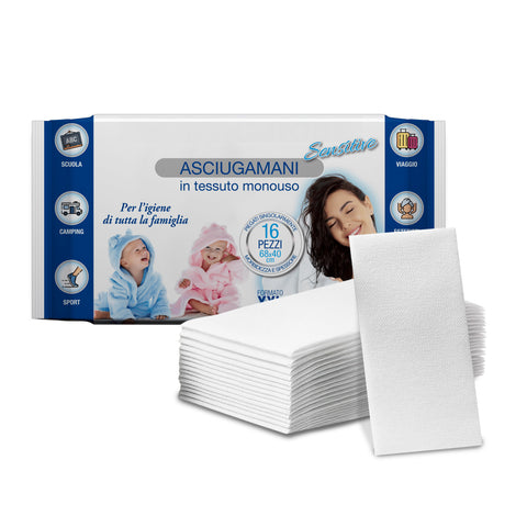 Asciugamani Monouso 68x40 cm – TNT XXL 16 / 576 Pz per Igiene Quotidiana