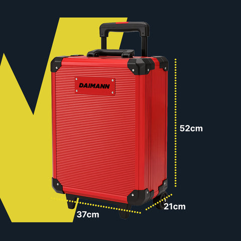 Set Utensili Professionale da 699 Pezzi in Valigetta Trolley – CraftyCart Rosso