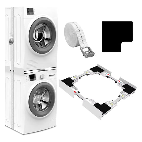 Kit Sovrapposizione Lavatrice e Asciugatrice con Cinghia di Fissaggio