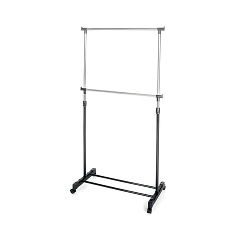 Appendiabiti Regolabile in Metallo – Stand Portabiti con Ruote 360° da 85 a 160 cm